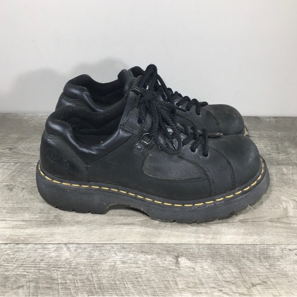 Dr. Martens Doc Air Wair 7A16 Industrial Chunky Black Leather Men Shoe Size US 9
